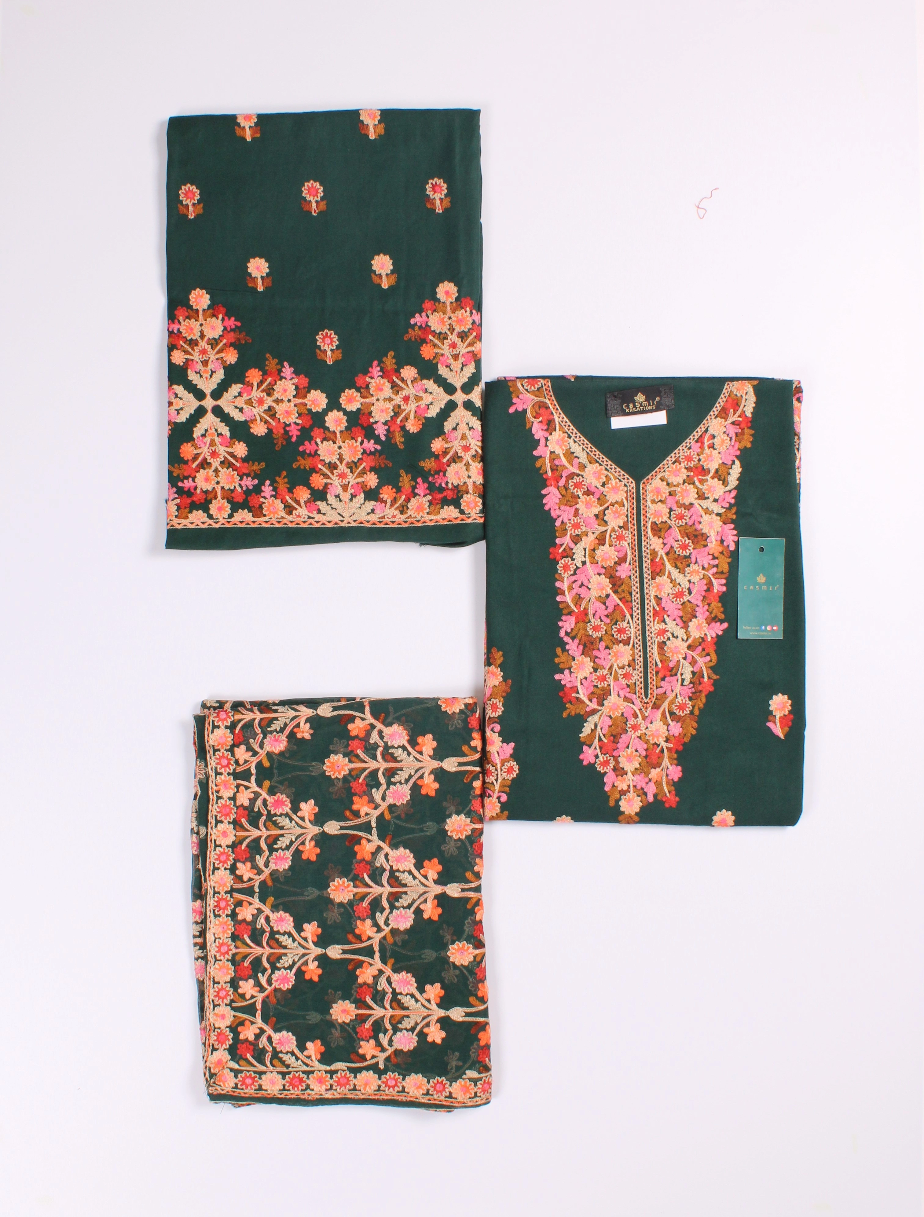 Pure Silk Kashmiri Suit With Tilla Embroidery, Salwar Kameez, Kashmiri  Tilla, Pure Silk Suit Indian, Bohemian Kashmiri Suit, Spring Suit - Etsy